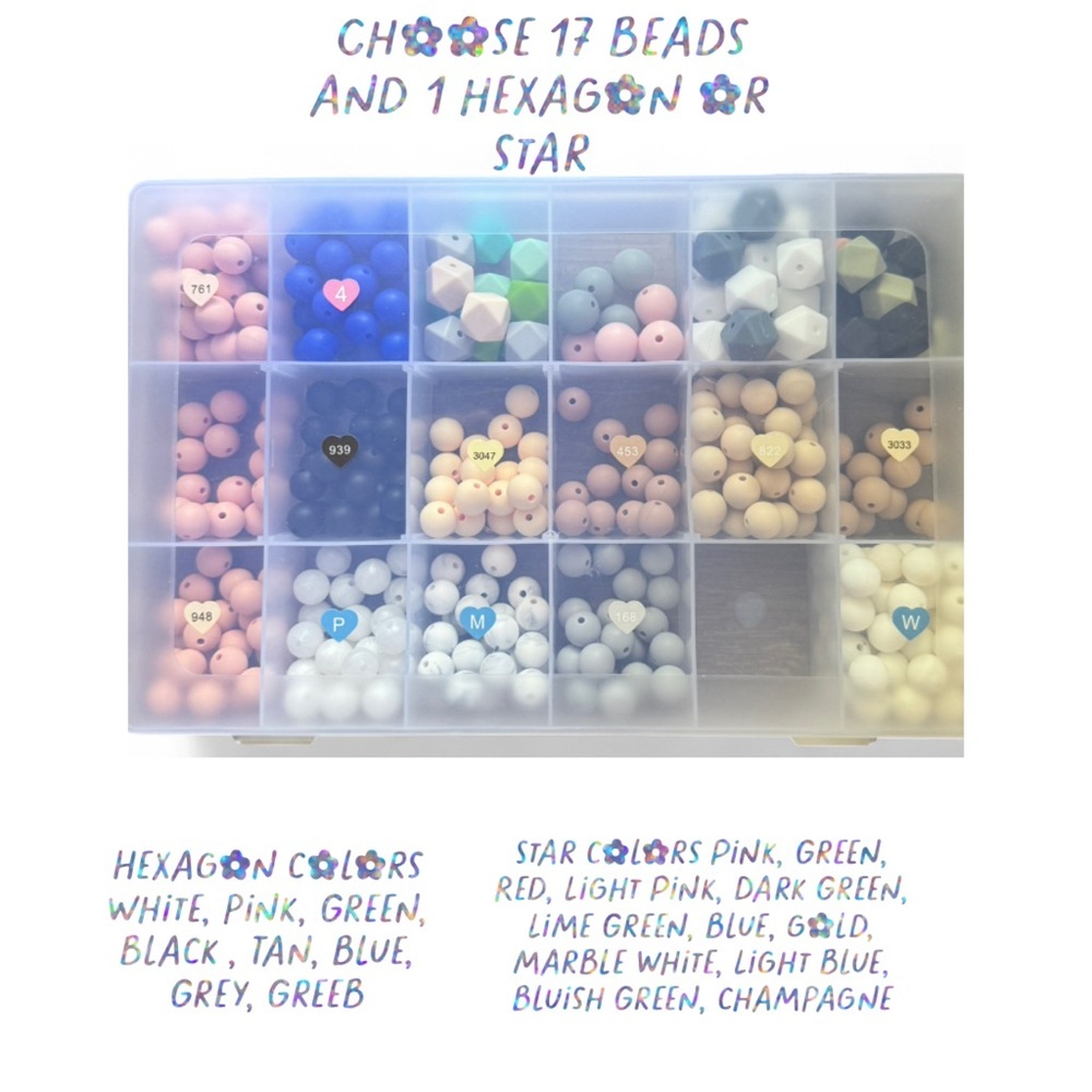 Custom Keychain Walkthrough - Choose your Beads, Keychain, Pompom, and Charms! - Picture 6 of 7